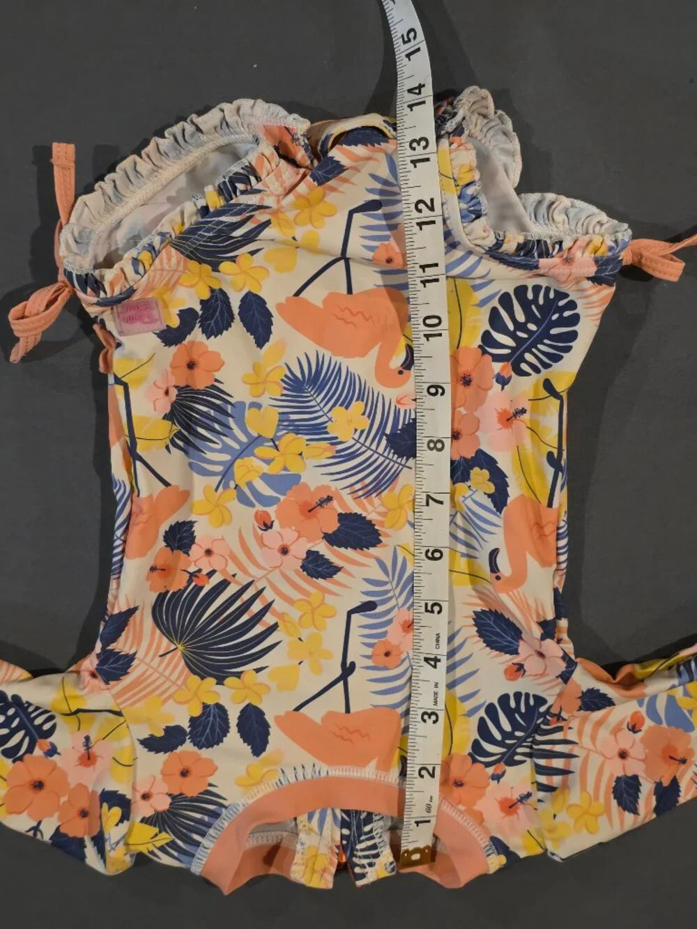Ruffle Butts Girls Size 12-18 Month Long Sleeve Swimsuit